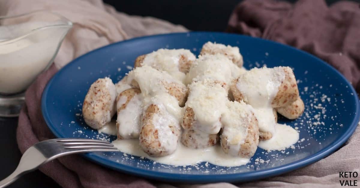 Home Recipes Keto Cauliflower Gnocchi with Sauce