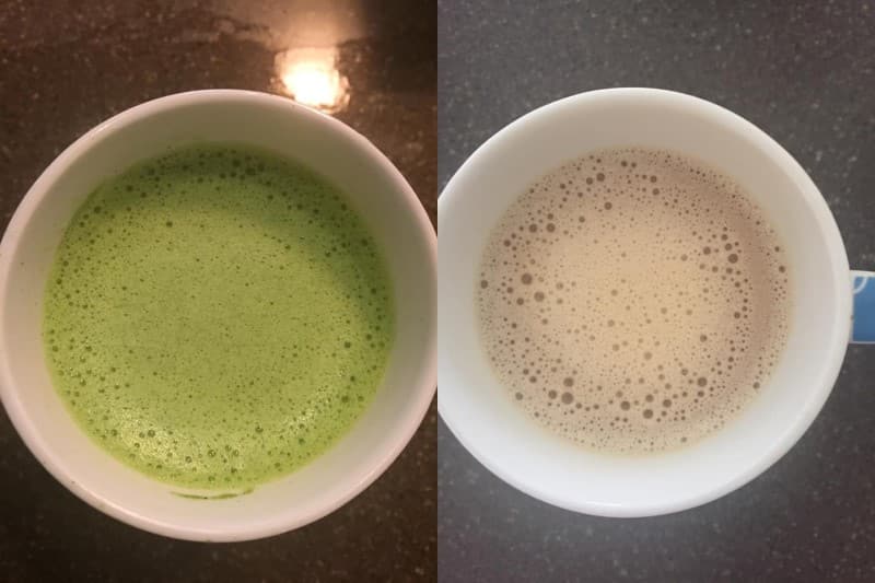 matcha and coffee mixes