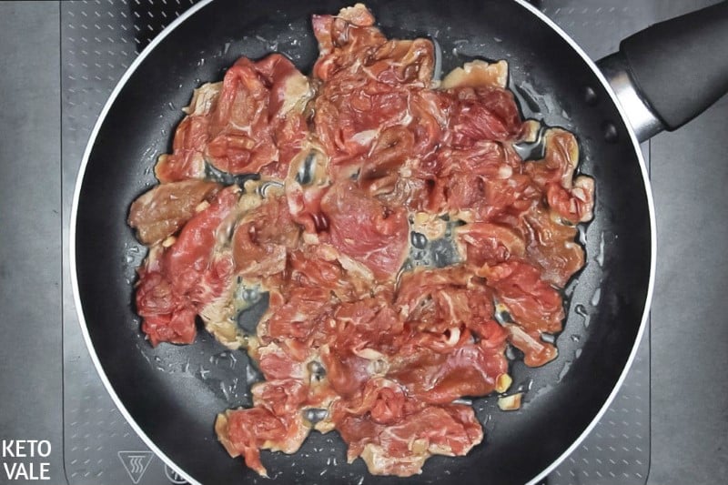 fry beef with sesame oil