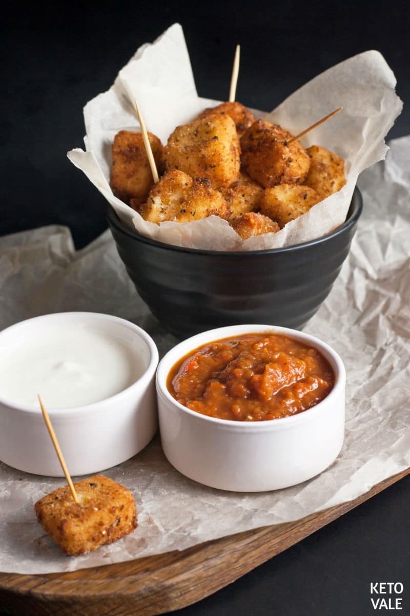 Keto Fried Mozzarella Bites