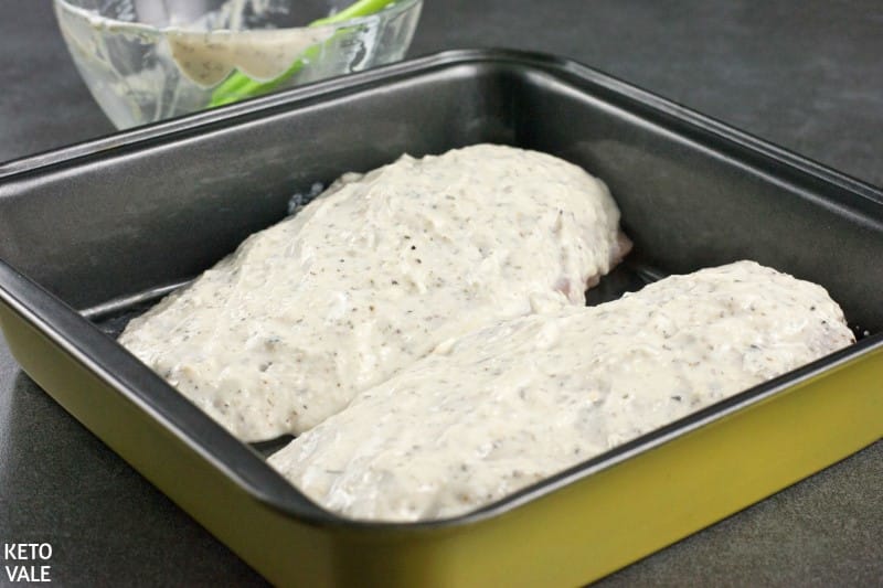 rub yogurt mixture over chicken