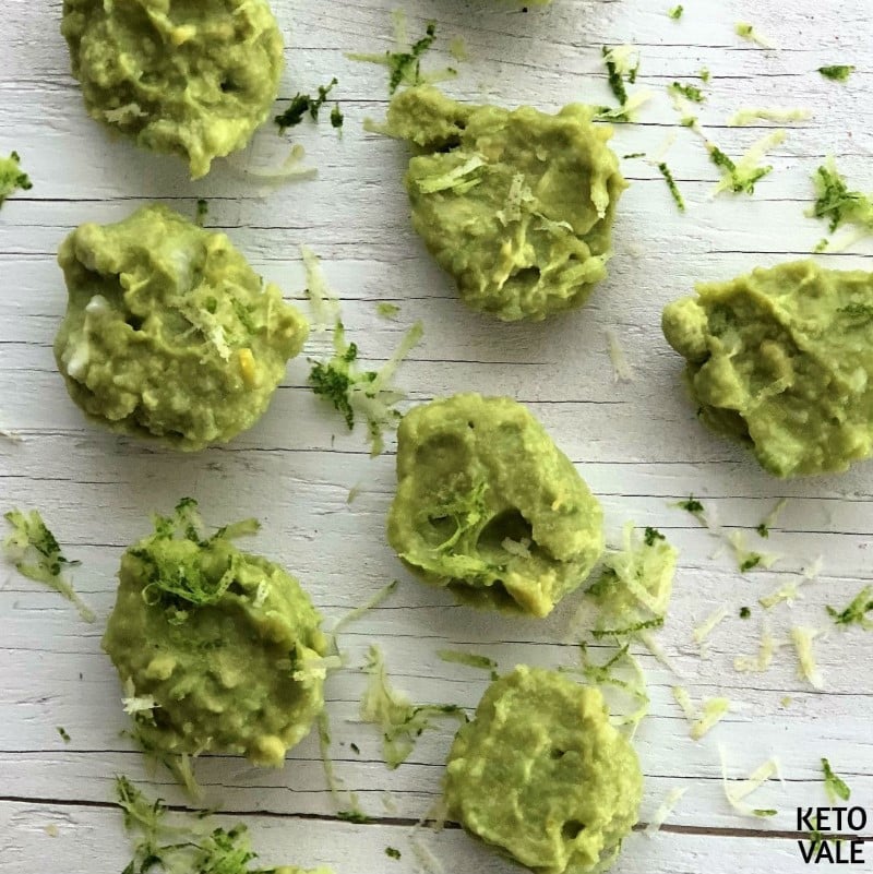 freeze avocado fat bombs