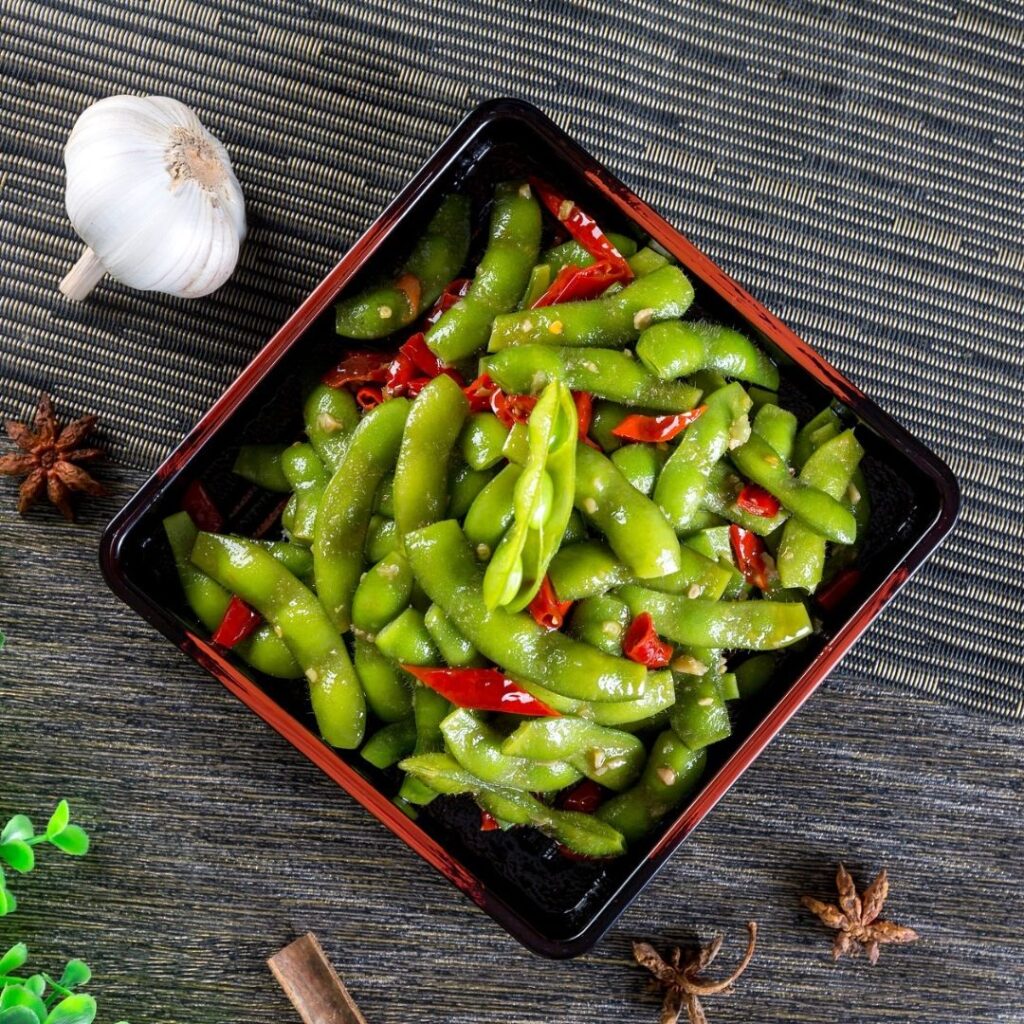 japanese edamame dish