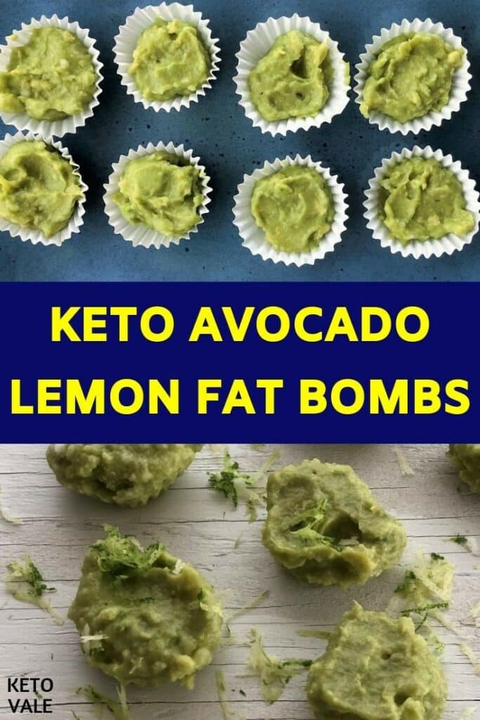 keto avocado lemon fat bomb