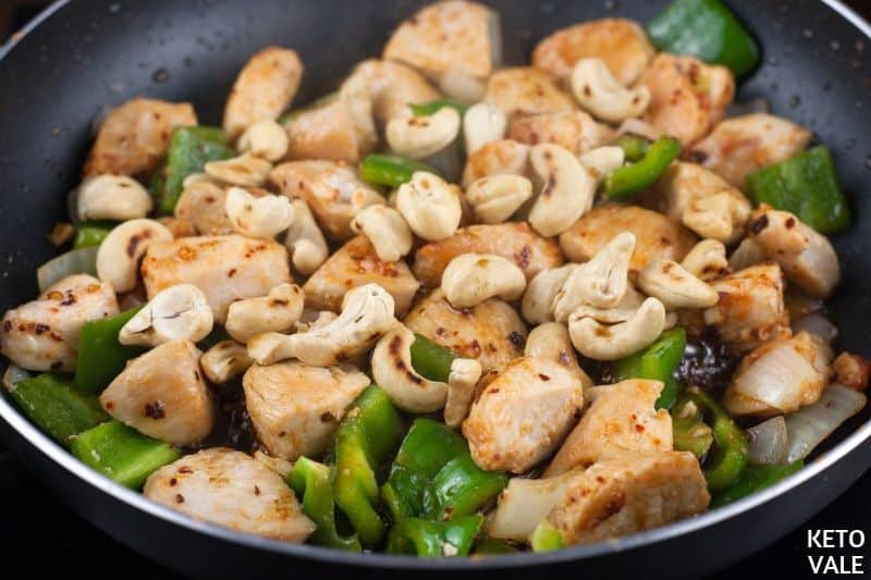 Easy Keto Cashew Chicken Low Carb Recipe | KetoVale