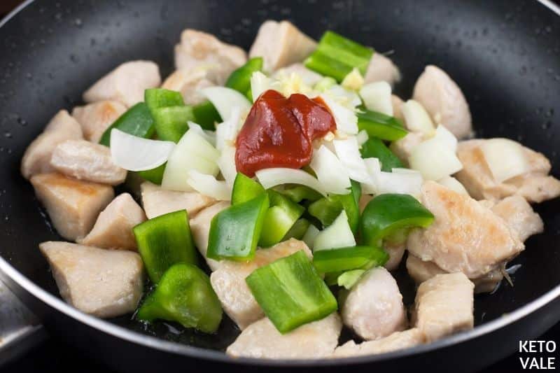 cook diced chicken coconut oil