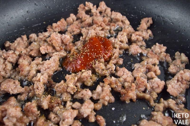 fry pork mince hot sauce