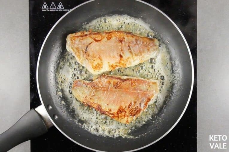Keto Lemon Butter White Fish Low Carb Recipe | KetoVale