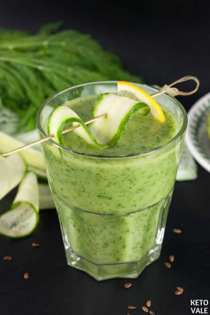 keto refreshing cucumber dill smoothie