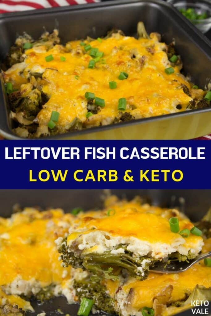 low carb leftover fish casserole