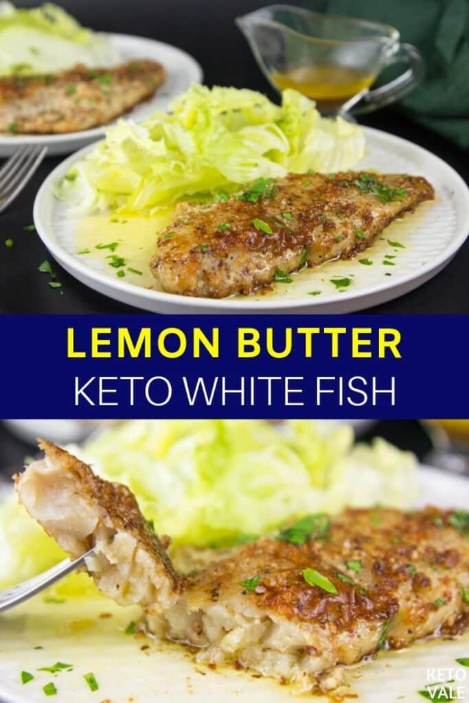 low carb lemon butter white fish