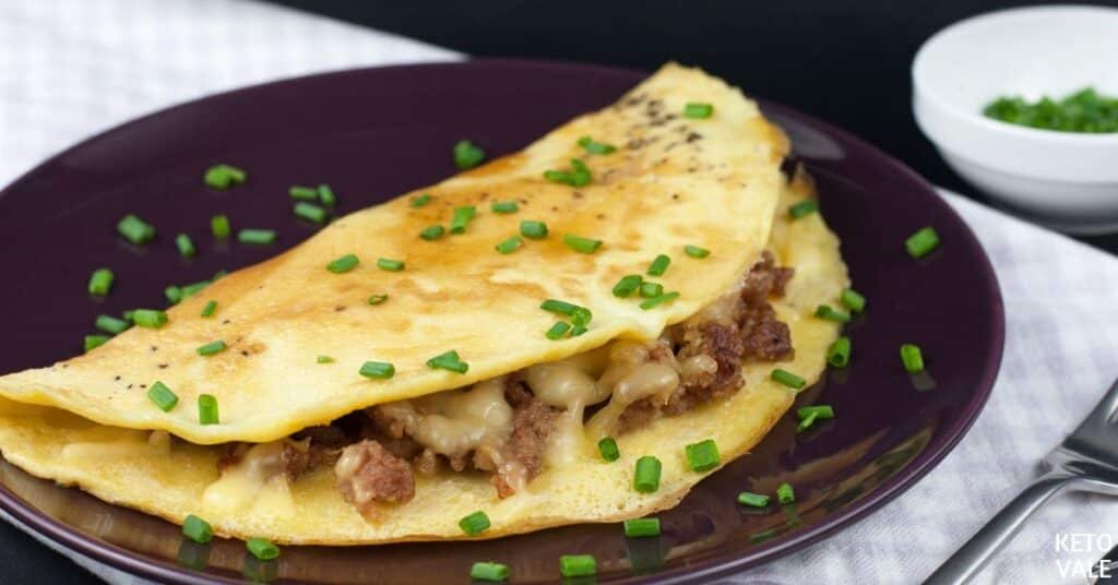 minced pork omelette