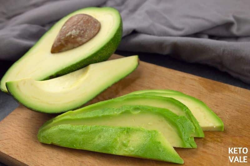 top with avocado slices