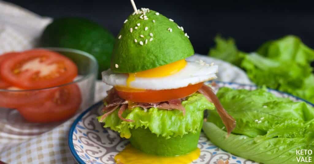 avocado bun burger