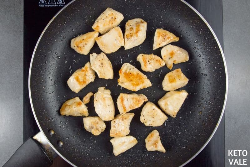 fry chicken breast pieces