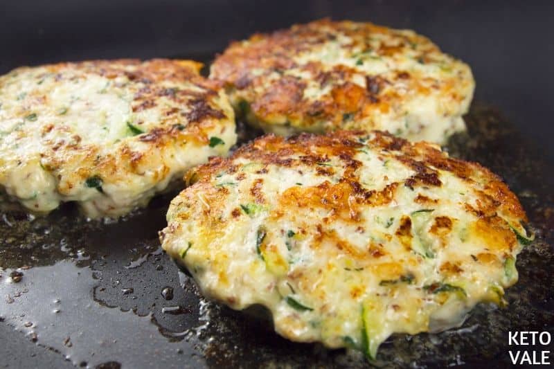 fry chicken zucchini patties