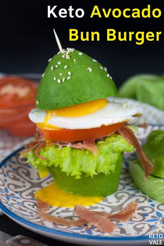 keto avocado bun burger