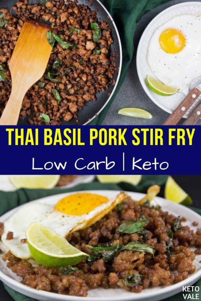 low carb basil pork stir fry