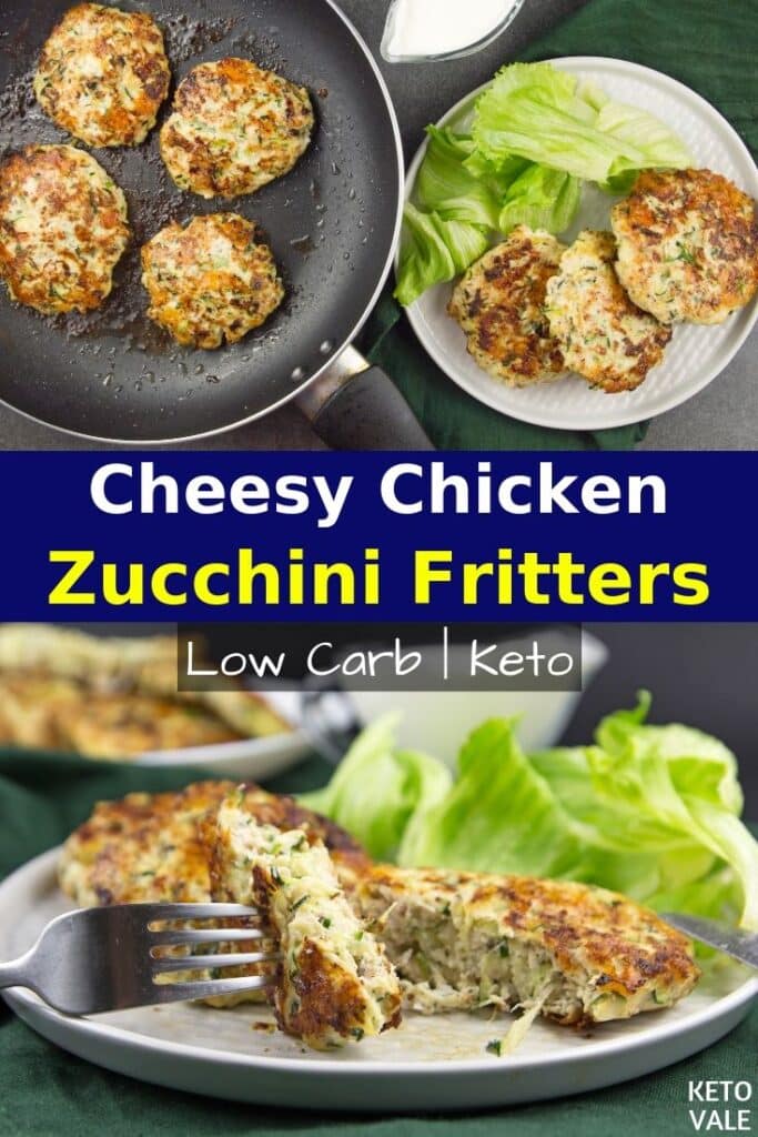 low carb chicken zucchini fritters