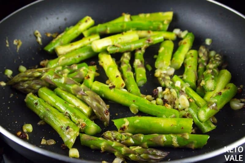 saute asparagus chilli ginger