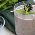 keto blackberry avocado smoothie