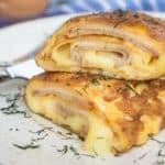 ham and cheese omelette roll