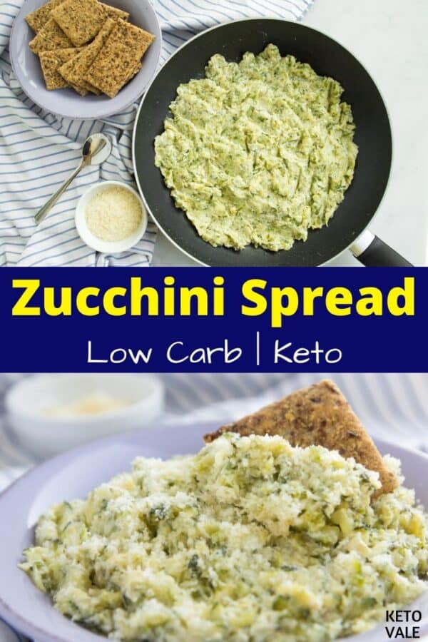 Keto Creamy Zucchini Spread Low Carb Recipe | KetoVale