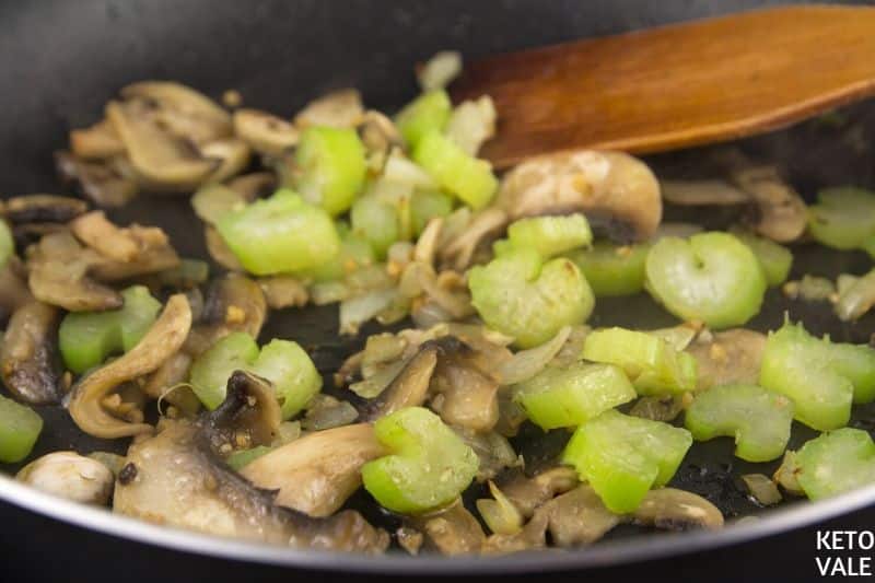 add mushrooms onion celery