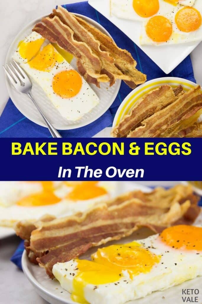 How to Cook Bacon and Eggs in Oven (Temperature Timing) KetoVale