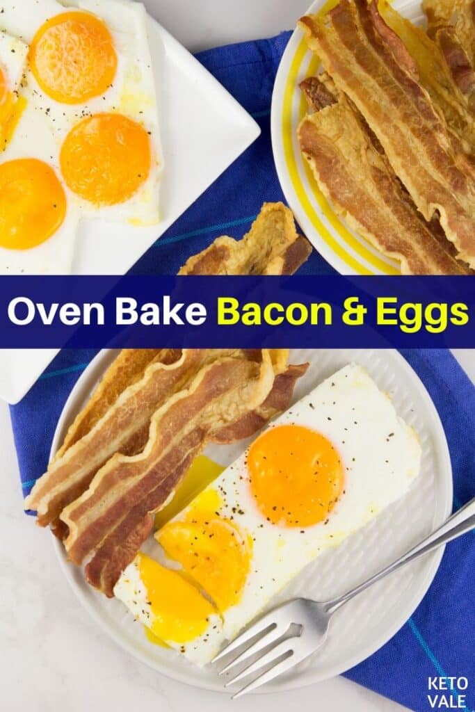 How to Cook Bacon and Eggs in Oven (Temperature Timing) KetoVale