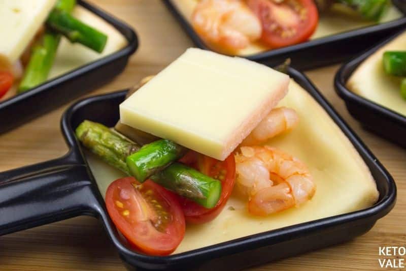 topping with raclette cheese