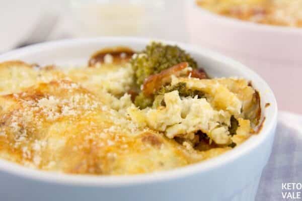 Easy Creamy Cheesy Broccoli Bacon Bowls Low Carb Recipe | KetoVale