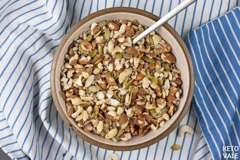 combine nuts and seeds