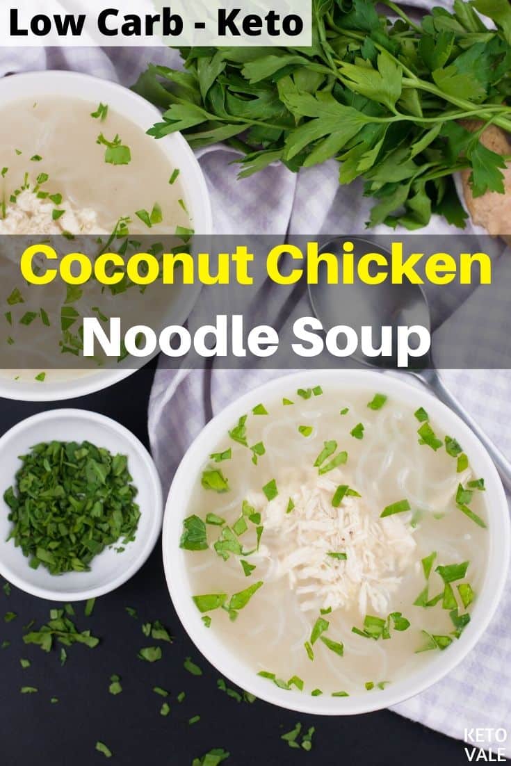 coconut chicken noodle soup