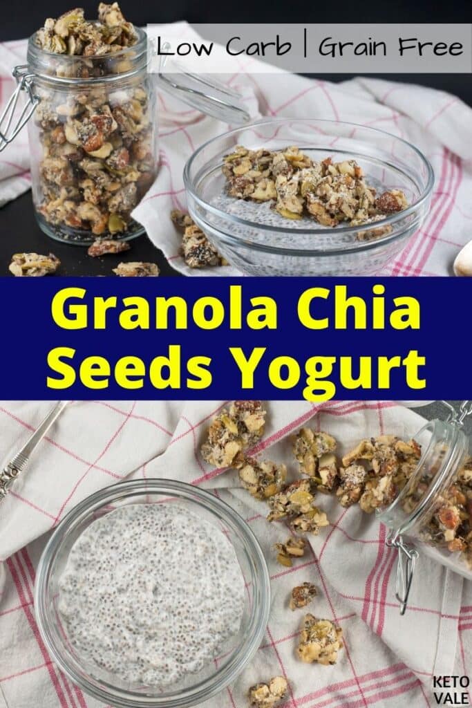 keto granola chia seeds yogurt