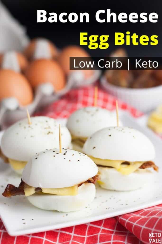 low carb bacon cheese egg bites