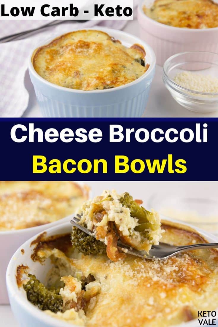 low carb broccoli cheese bacon bowl