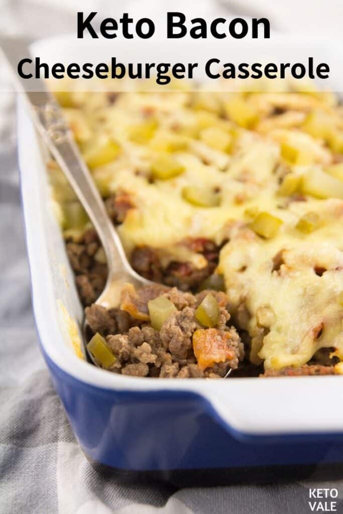 Keto Cheeseburger Casserole Low Carb Recipe (Quick & Easy) KetoVale