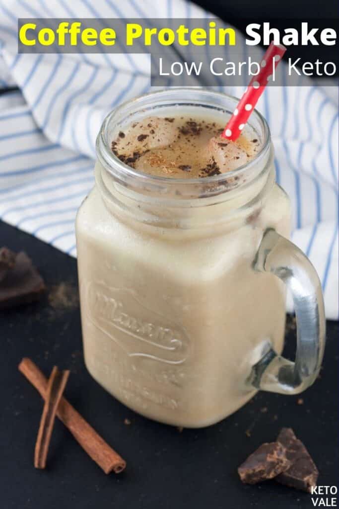 low carb coffee protein shake
