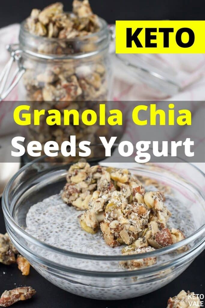 low carb granola chia seeds yogurt