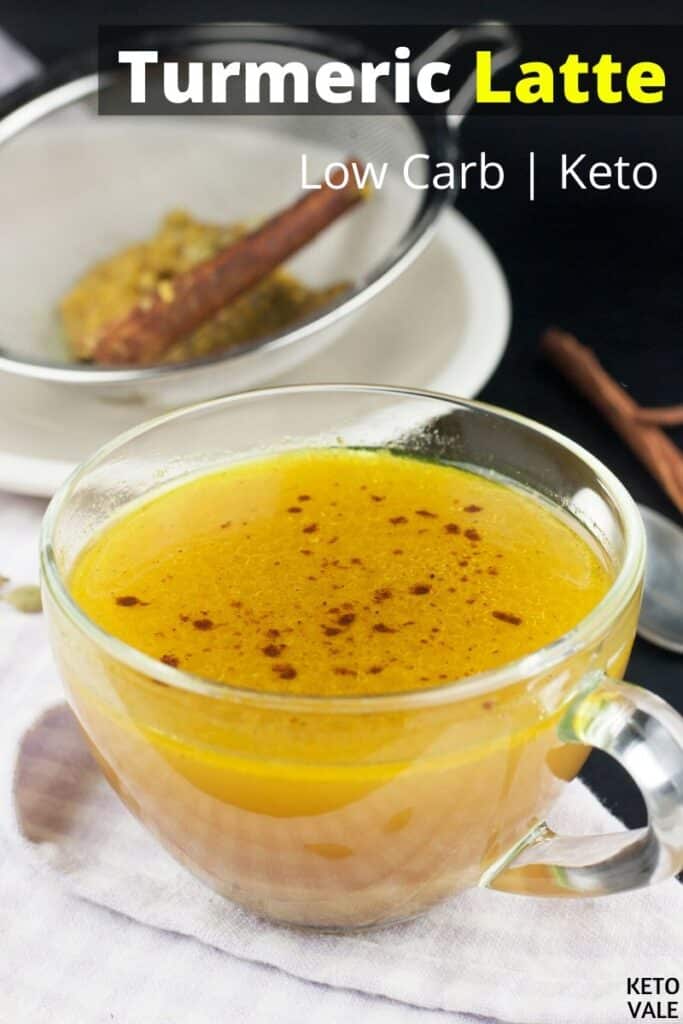 low carb turmeric latte