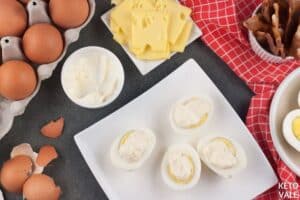 Keto Bacon Cheese Egg Bites 'Sandwich' | KetoVale