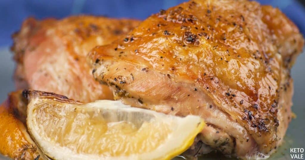 baked lemon garlic chicken thighs