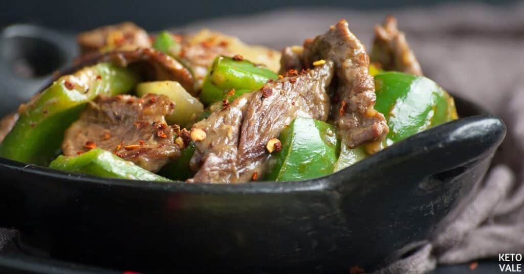 beef and green pepper stir fry