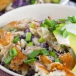 cabbage fish taco bowls