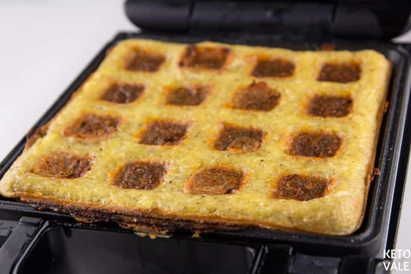 cook waffles until golden