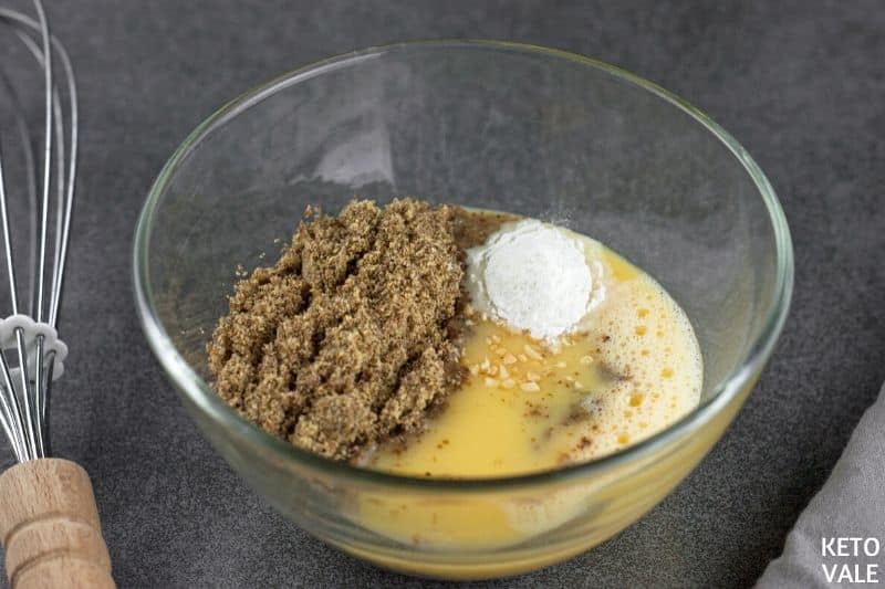 flax seed egg baking powder garlic