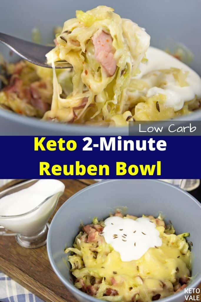 keto 2 minute reuben bowl