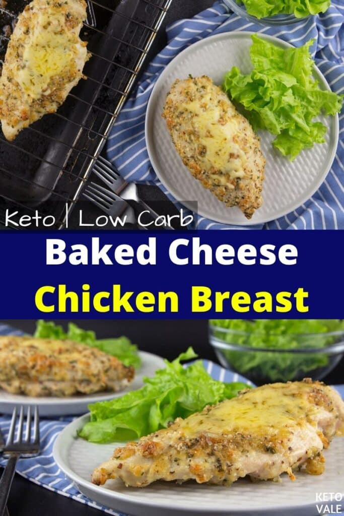 Easy Cheesy Baked Garlic Chicken Breast Low Carb Recipe ...