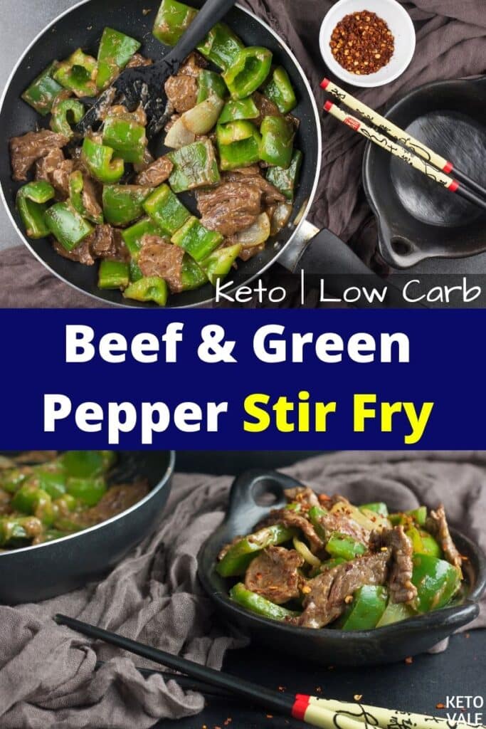 keto beef green pepper stir fry